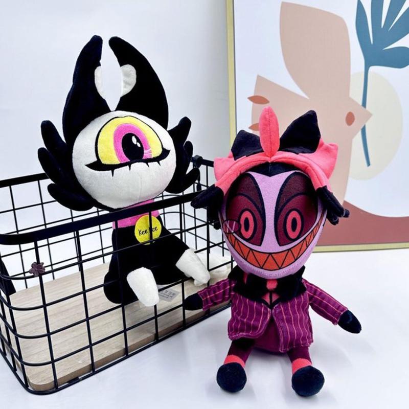Brinquedo de pelúcia Oiytrmcg Hazbin Hotel Alastor 28cm para